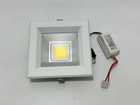 Global K2 KDL-321 Cob Ledli Kare Tavan Lambası 10W 3200K
