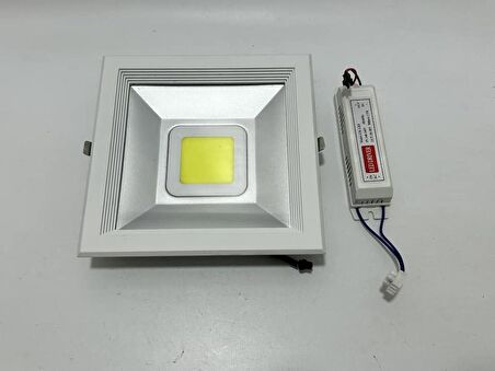 Global K2 KDL-323 Cob Ledli Kare Tavan Lambası 30W 6500K