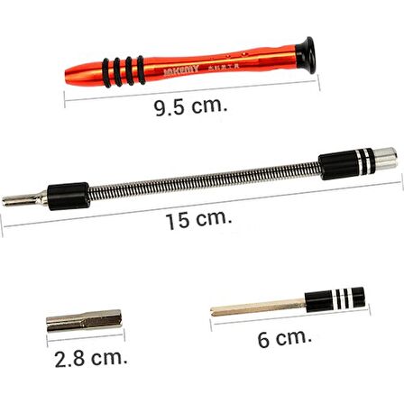 Jakemy Jm-8126 58 Parça Değiştirilebilir Başlıklı Bit Set