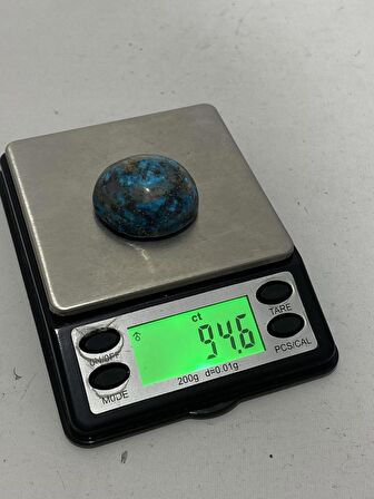 Okyanus Temalı Doğal Kabaşon Firuze Taşı 94,5 Karat - Turkuaz Taşı 18,9 Gram