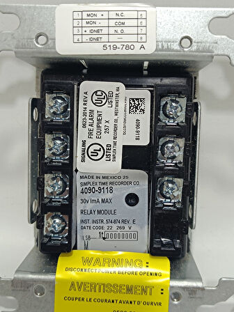 Simplex 4090-9118 Yangın Alarm Rolesi 