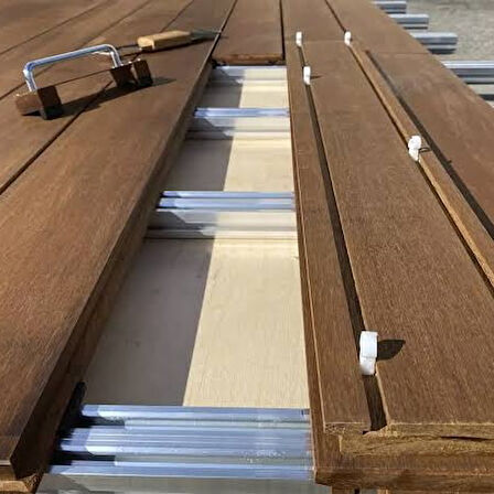 Exterpark Bamboo Ahşap Karo Ara Birleştirme Klipsli 500 Adet