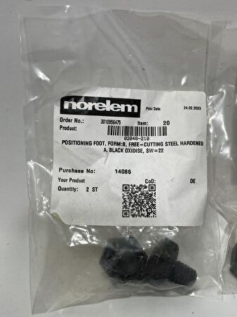 Norelem 02040-210 Konum Ayakları 6 Adet