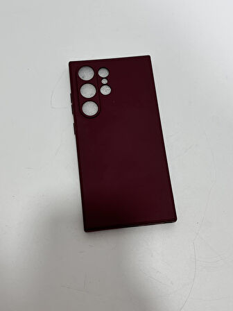 Samsung S24 Ultra Silikon Kılıf (Bordo)