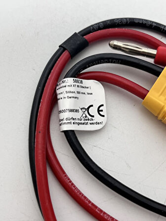 Muldental XT90 Lipo Pil Şarj Kablosu 500mm