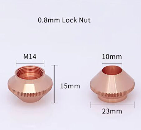 Lazer Kesim Makinesi Mermi Nozulu 0,8mm 10 Adet