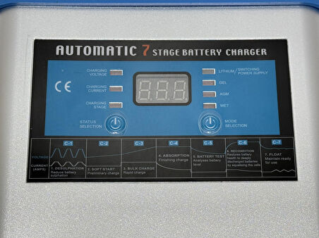 EBC1250 7 Aşamalı Smart Akü Şarj Cihazı 12V 50A