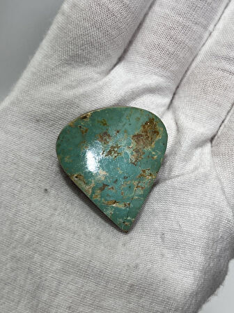 Okyanus Temalı Doğal Kabaşon Firuze Taşı 57 Karat - Turkuaz Taşı 11,4 Gram