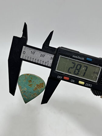 Okyanus Temalı Doğal Kabaşon Firuze Taşı 57 Karat - Turkuaz Taşı 11,4 Gram
