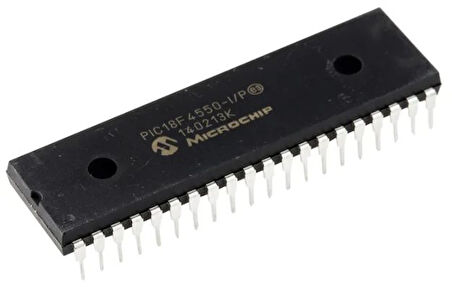 Microchip PIC18F4550-I/P Mikrodenetleyici 11 Adet