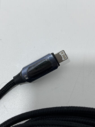 Toocki Dijital Ekran Type-c Apple Lightning Şarj Kablosu 36w 200cm
