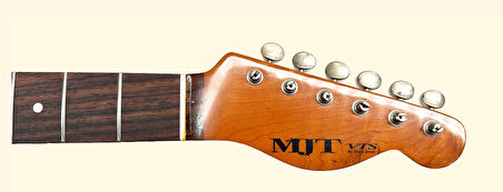 MJT VTS Eskitilmiş Vintage Amber Renk Gitar Sapı