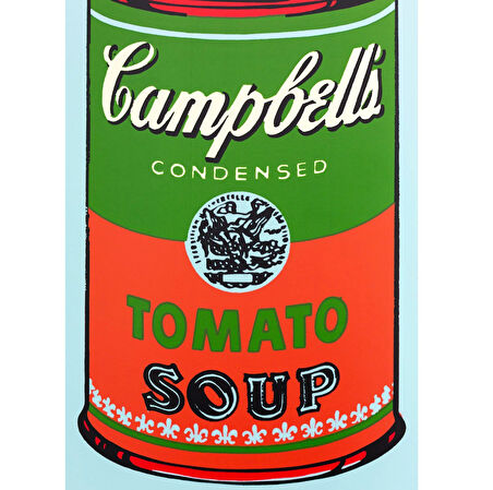 The Skateroom Pop Art Andy Warhol Campbells Soup Red Kaykay Tablo