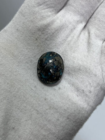 Okyanus Temalı Doğal Kabaşon Firuze Taşı 26,2 Karat - Turkuaz Taşı 5,26 Gram