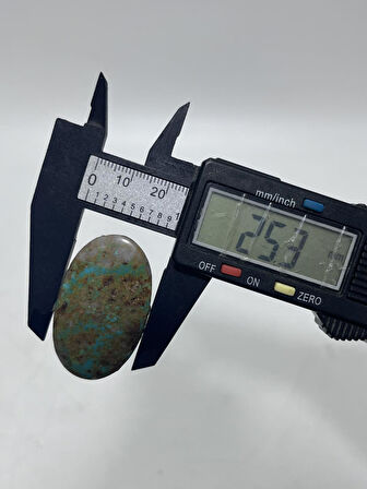 Okyanus Temalı Doğal Kabaşon Firuze Taşı 80,6 Karat - Turkuaz Taşı 16,15 Gram