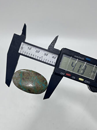 Okyanus Temalı Doğal Kabaşon Firuze Taşı 80,6 Karat - Turkuaz Taşı 16,15 Gram