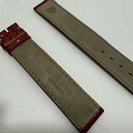 Tag Heuer Uyumlu Deri Saat Kordonu 19mm