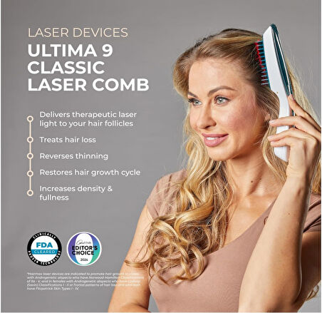 Hairmax Ultima 9 Classic LaserComb Lazer Saç Büyütme Cihazı