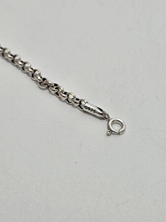 Zincir Motifli 925 Ayar Gümüş Kolye 3,5mm 9,1 Gram