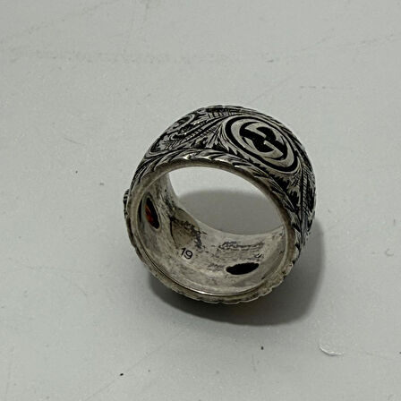 Gucci Kaplan Motifli 925 Ayar Gümüş Yüzük 16,9 Gram