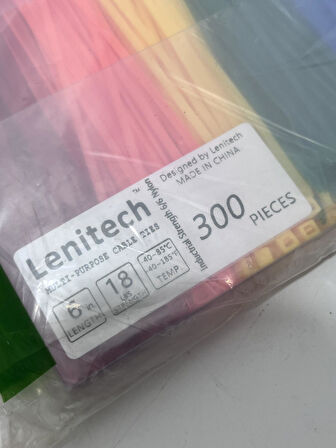 Lenitech Çok Renkli Cırt Kelepçe 150mm 300 Adet