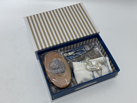 Monster&Son Premium Sakal Fırça Tarak Makas Seti