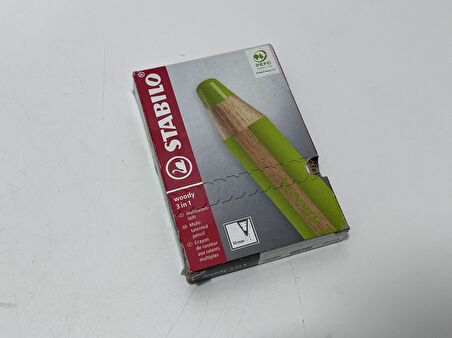 Stabilo Woody 3 in 1 880/100 Beyaz Boya Kalemi 5li Paket