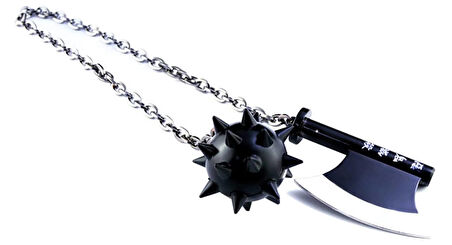 Demon Slayer Inspired Katana Dekoratif Zincir Çekiç Balta
