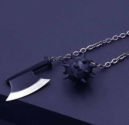 Demon Slayer Inspired Katana Dekoratif Zincir Çekiç Balta