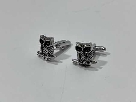 Baykuş Tasarım Erkek Gömlek Kol Düğmesi