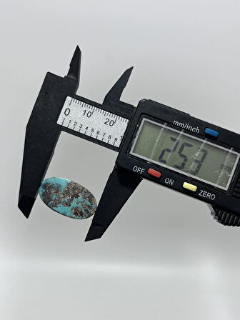 Okyanus Temalı Doğal Kabaşon Firuze Taşı 20,1 Karat - Turkuaz Taşı 4,02 Gram