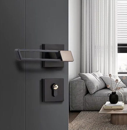 Minkingden 9903 Minimalist Sessiz Kapı Kolu Kilit Seti 