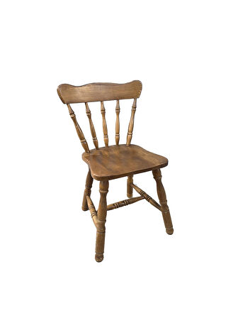 Vintage Masif Ahşap Sandalye (1 Adet) AC01