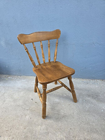 Vintage Masif Ahşap Sandalye (1 Adet) AC01