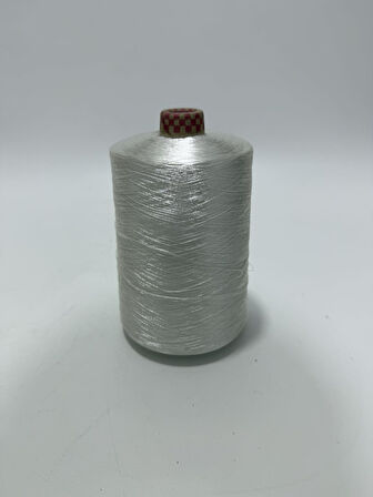 Beyaz Renk Polyester İplik 19 Rulo 