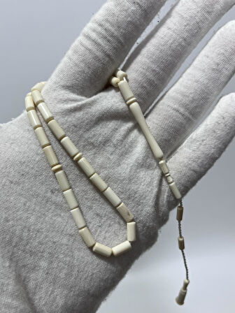 Kesme Fildişi Tesbih 5,71 Gram - Koleksiyonluk Fil Dişi Tespih