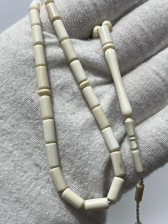 Kesme Fildişi Tesbih 5,71 Gram - Koleksiyonluk Fil Dişi Tespih