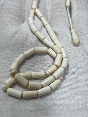 Kesme Fildişi Tesbih 5,71 Gram - Koleksiyonluk Fil Dişi Tespih