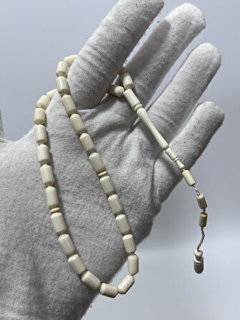 Kesme Fildişi Tesbih 11,78 Gram - Koleksiyonluk Fil Dişi Tespih