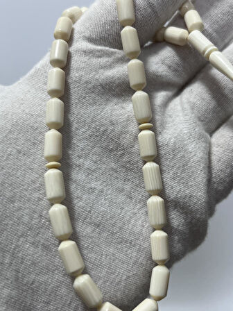 Kesme Fildişi Tesbih 11,78 Gram - Koleksiyonluk Fil Dişi Tespih