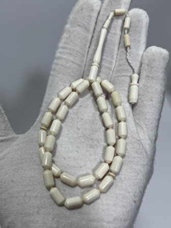 Kesme Fildişi Tesbih 11,78 Gram - Koleksiyonluk Fil Dişi Tespih