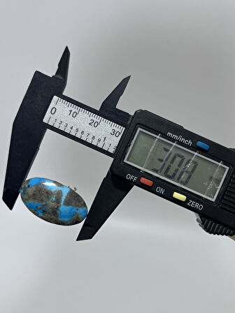 Okyanus Temalı Doğal Kabaşon Firuze Taşı 42 Karat - Turkuaz Taşı 8,41 Gram