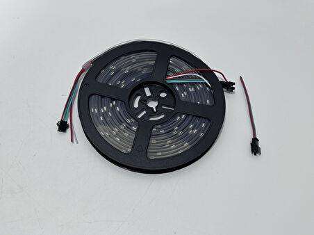 WS2812B Su Geçirmez Adreslenebilir Rgb Şerit Led 5 Metre 150 Led