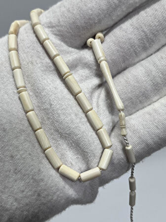 Kesme Fildişi Tesbih 5,67 Gram - Koleksiyonluk Fil Dişi Tespih