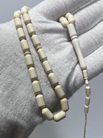 Kesme Fildişi Tesbih 12,56 Gram - Koleksiyonluk Fil Dişi Tespih