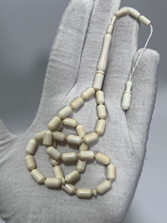 Kesme Fildişi Tesbih 12,56 Gram - Koleksiyonluk Fil Dişi Tespih