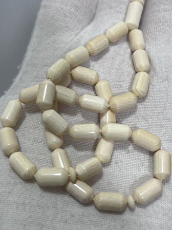 Kesme Fildişi Tesbih 12,56 Gram - Koleksiyonluk Fil Dişi Tespih