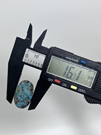 Okyanus Temalı Doğal Kabaşon Firuze Taşı 20 Karat - Turkuaz Taşı 4 Gram