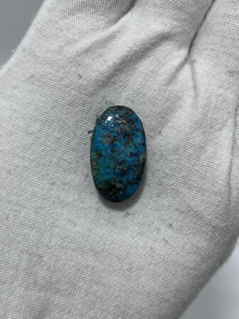 Okyanus Temalı Doğal Kabaşon Firuze Taşı 20,2 Karat - Turkuaz Taşı 4,04 Gram