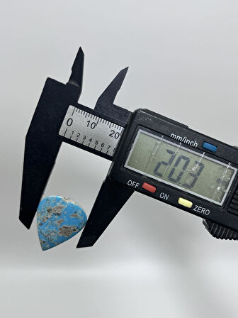 Okyanus Temalı Doğal Kabaşon Firuze Taşı 22,8 Karat - Turkuaz Taşı 4,57 Gram